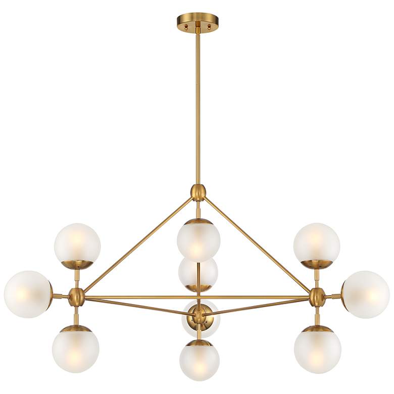 Image 7 Possini Euro Gable 40 1/2 inch Wide Soft Gold Modern 10-Light Chandelier more views