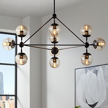 casual dining room chandeliers
