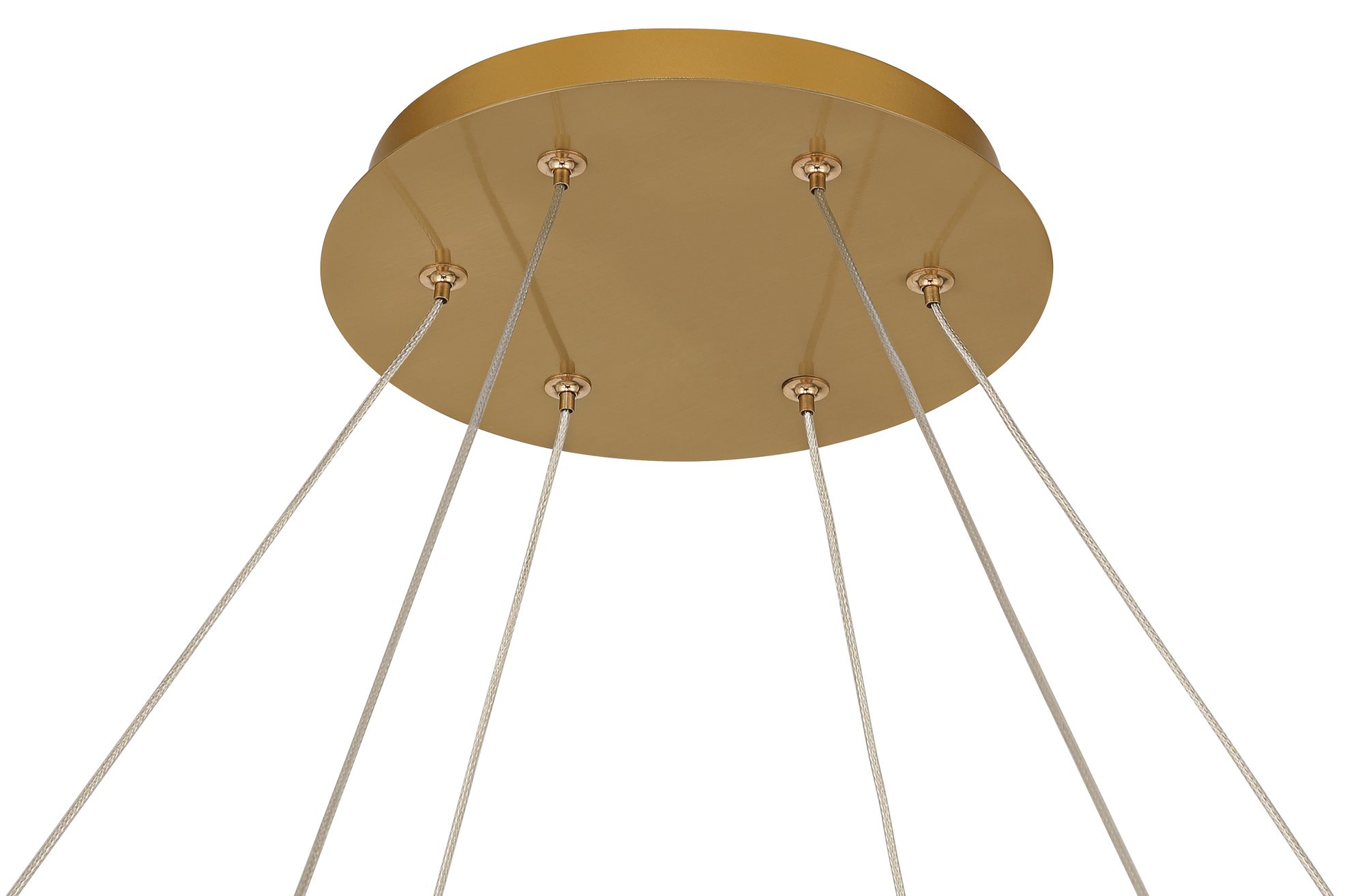 Image 5 Possini Euro Galiva 38"W Bronze and Black Leather LED Pendant Light more views