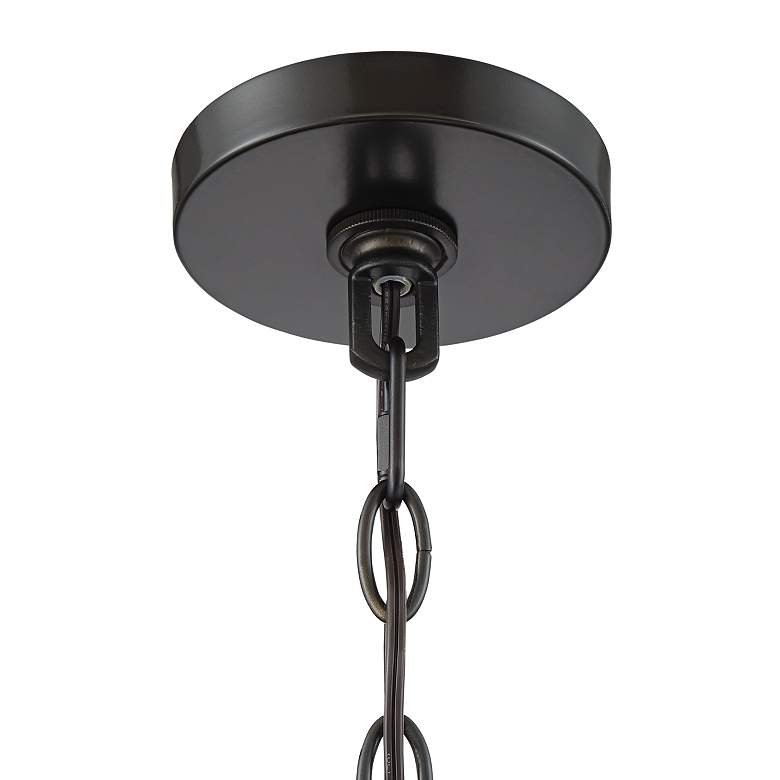 Image 6 Possini Euro Gantz 15" Bronze-Brass 12-Light Square Modern Pendant more views
