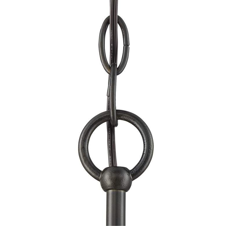 Image 7 Possini Euro Gantz 15" Bronze-Brass 12-Light Square Modern Pendant more views