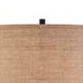 Thumbnail3 of Possini Euro Garth 63 1/2" Pull Chain Bronze and Burlap Floor Lamp more views