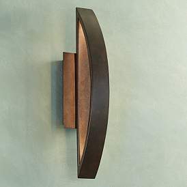 Image1 of Possini Euro Gateway 20 1/2" High Coppered Arch Modern LED Wall Sconce