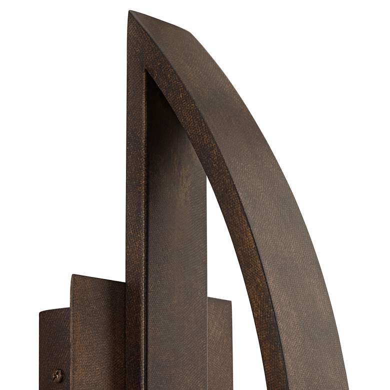 Image 3 Possini Euro Gateway 20 1/2 inch High Coppered Arch Modern LED Wall Sconce more views