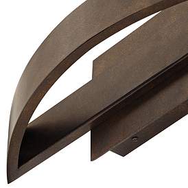 Image4 of Possini Euro Gateway 20 1/2" High Coppered Arch Modern LED Wall Sconce more views