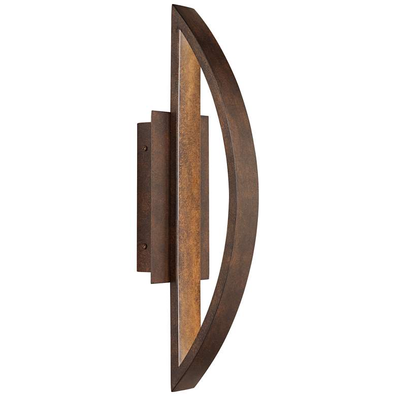 Image 7 Possini Euro Gateway 20 1/2 inch High Coppered Arch Modern LED Wall Sconce more views