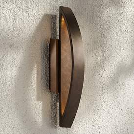 Image2 of Possini Euro Gateway 20 1/2" High Coppered Arch Outdoor LED Wall Light