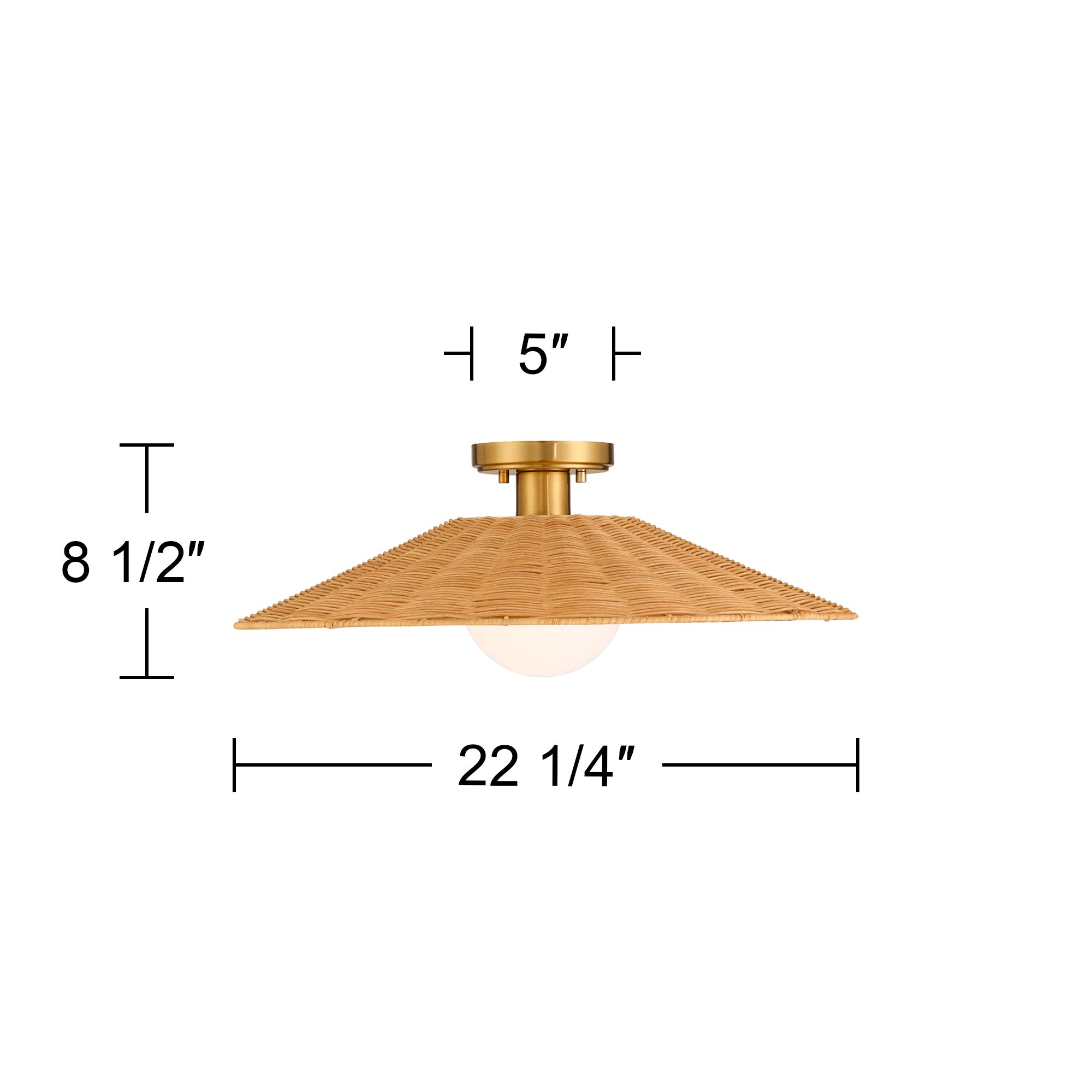 Watch A Video About the Possini Euro Gavin Brass and Rattan Ceiling Light