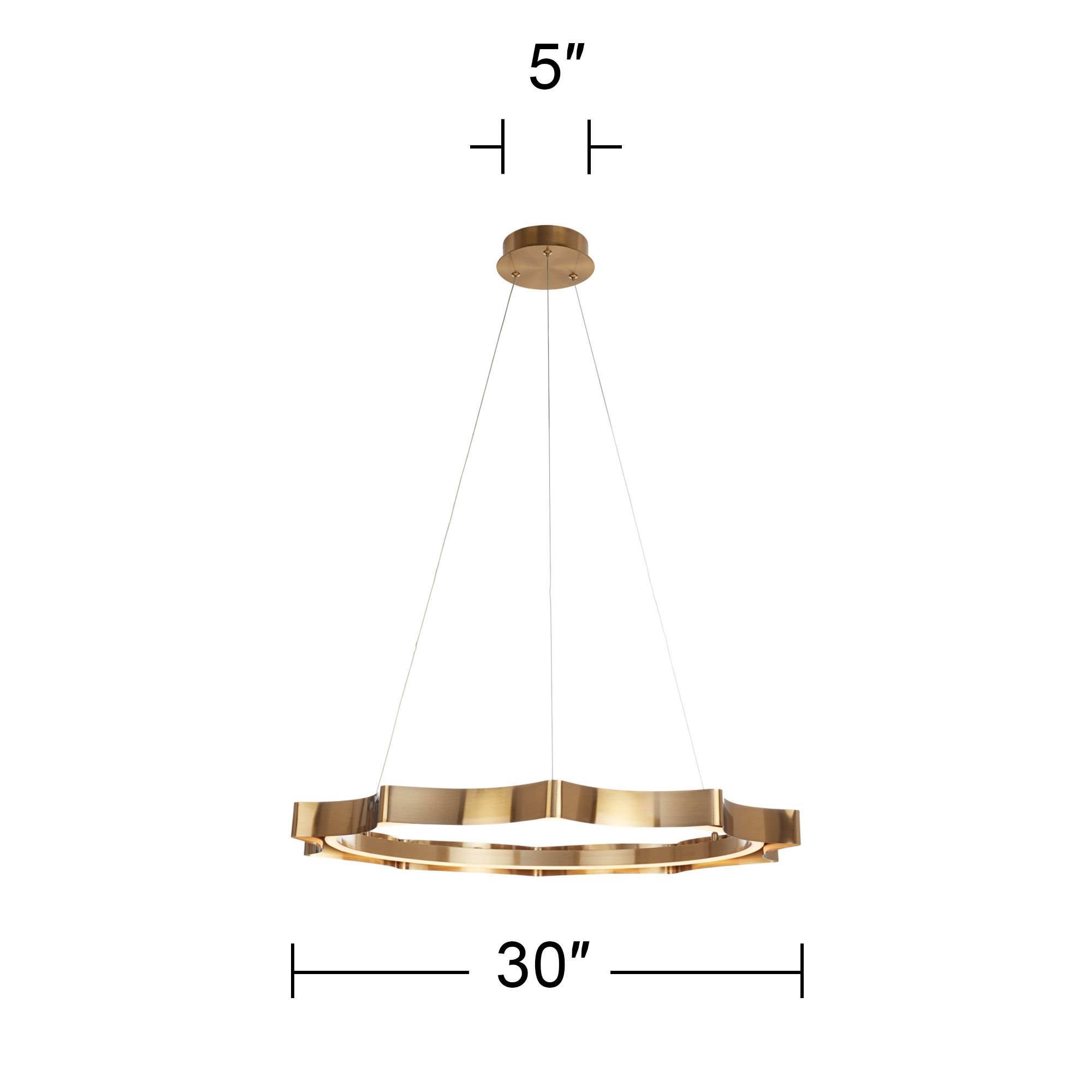 Watch A Video About the Possini Euro Gearworks Brass LED Ring Pendant Light