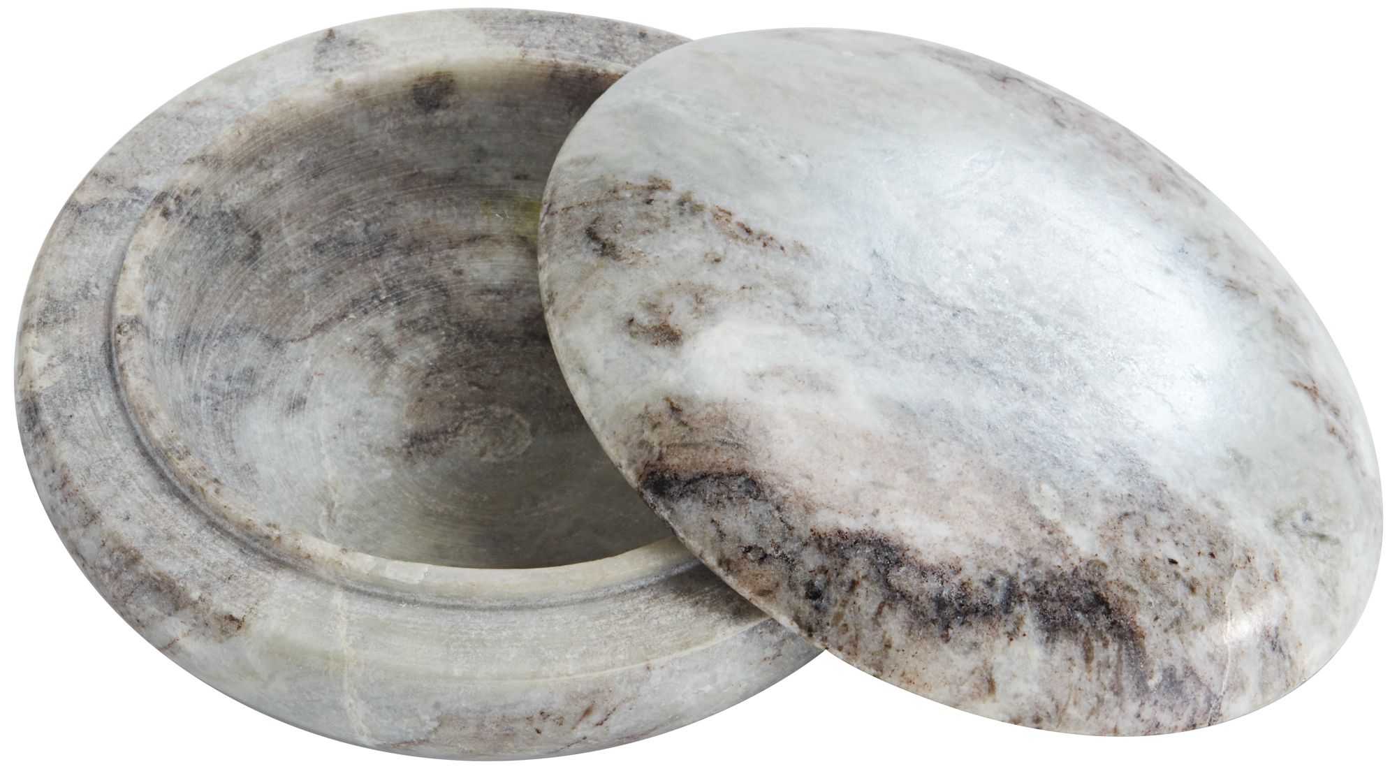 Image 6 Possini Euro Genesis 5" Wide Red Beige Marble Decorative Box with Lid more views