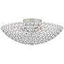 Possini Euro Geneva 12" Wide Crystal Dome Semi-Flush Ceiling Light