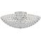 Possini Euro Geneva 12" Wide Crystal Dome Semi-Flush Ceiling Light