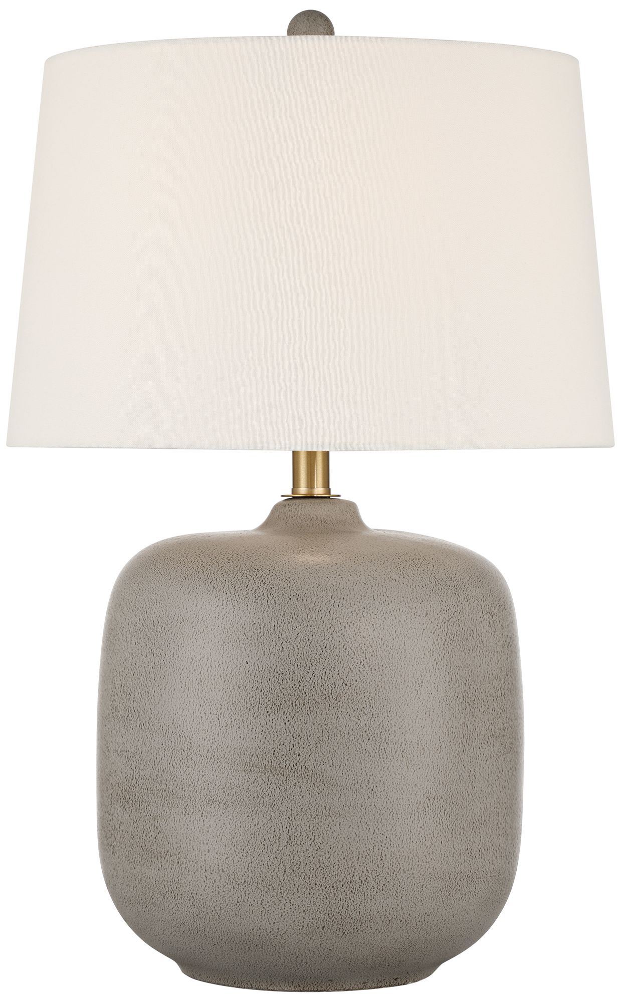 Possini Euro Geneva 24" High Rustic Modern Gray Ceramic Table Lamp