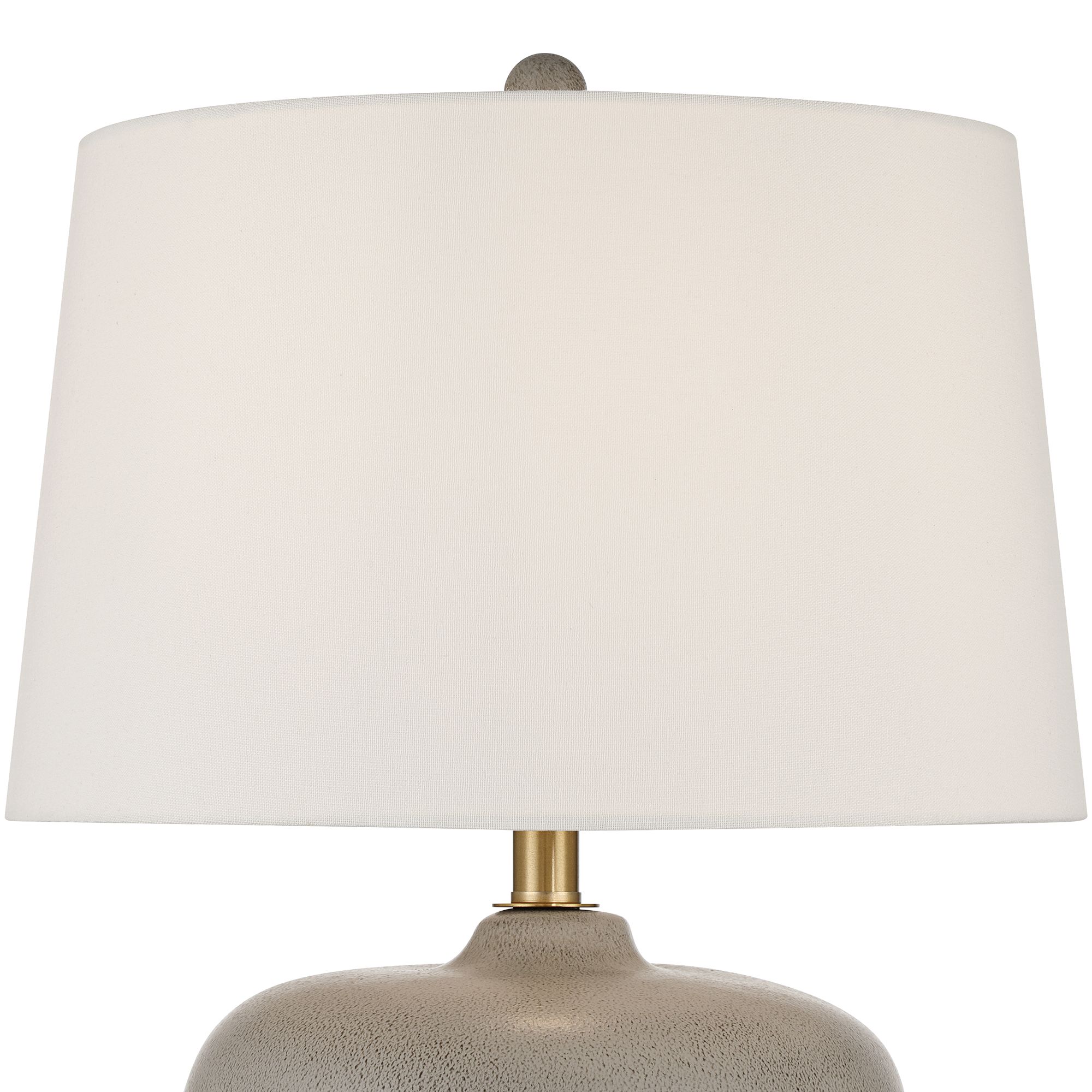 Image 3 Possini Euro Geneva 24" High Rustic Modern Gray Ceramic Table Lamp more views