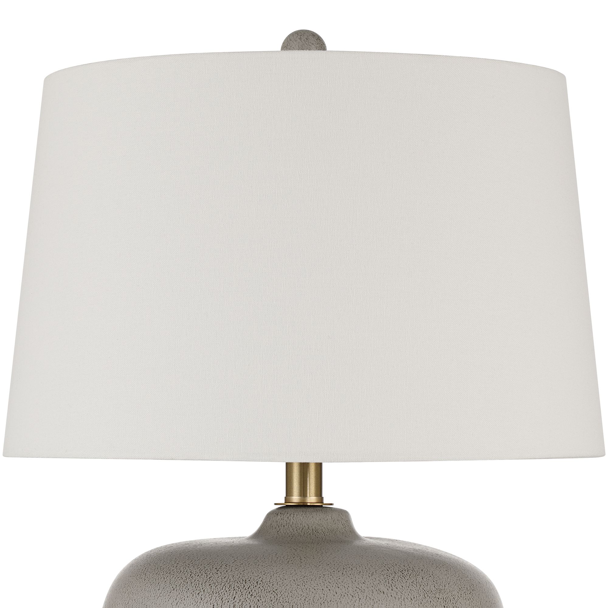 Image 4 Possini Euro Geneva 24" High Rustic Modern Gray Ceramic Table Lamp more views