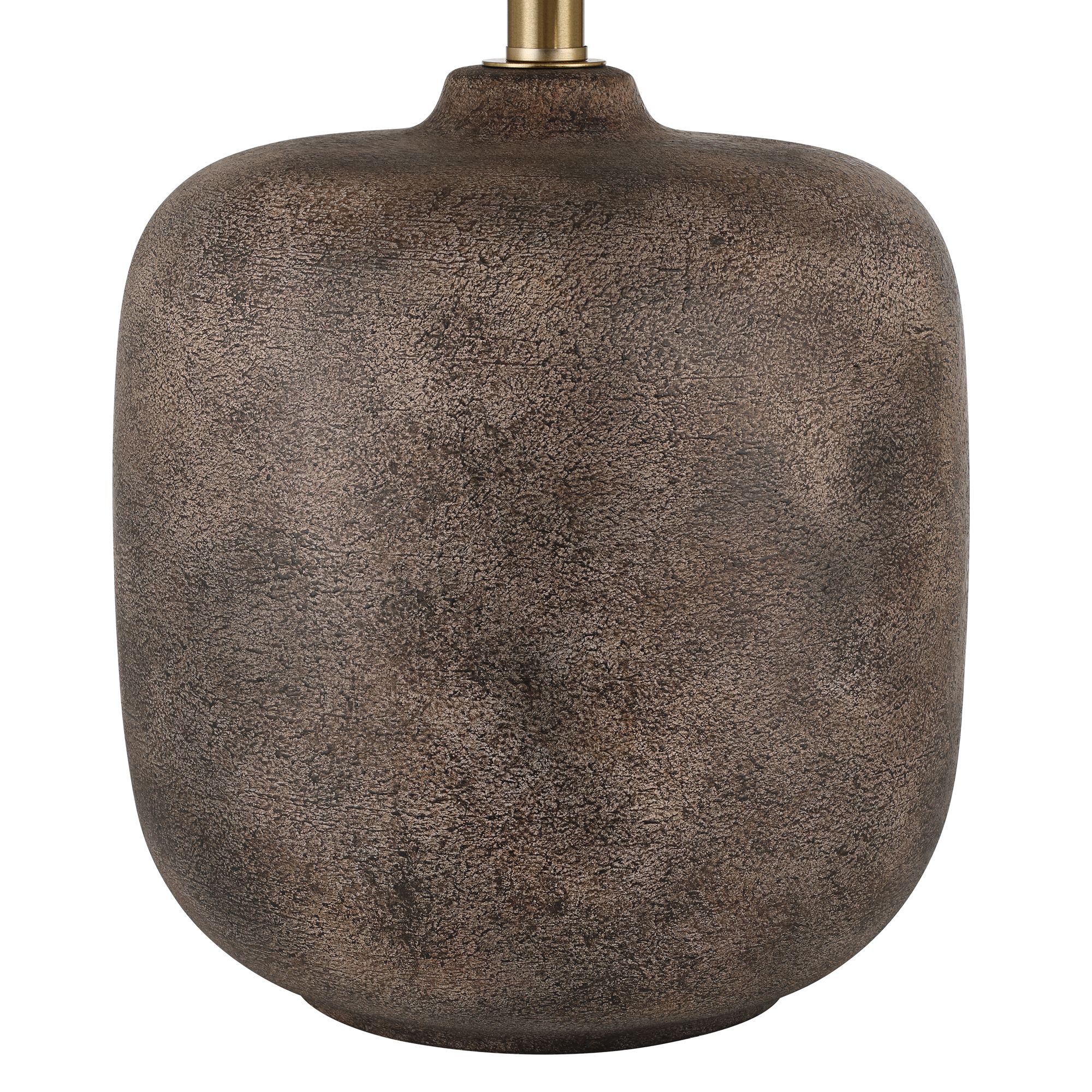 Image 7 Possini Euro Geneva 25" High Rustic Modern Brown Ceramic Table Lamp more views