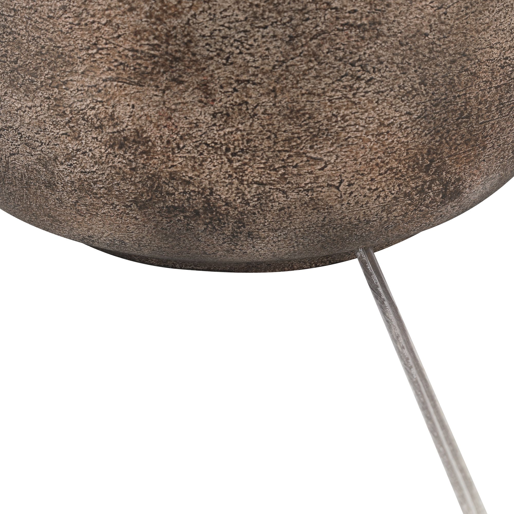 Possini Euro Geneva 25" High Rustic Modern Brown Ceramic Table Lamp