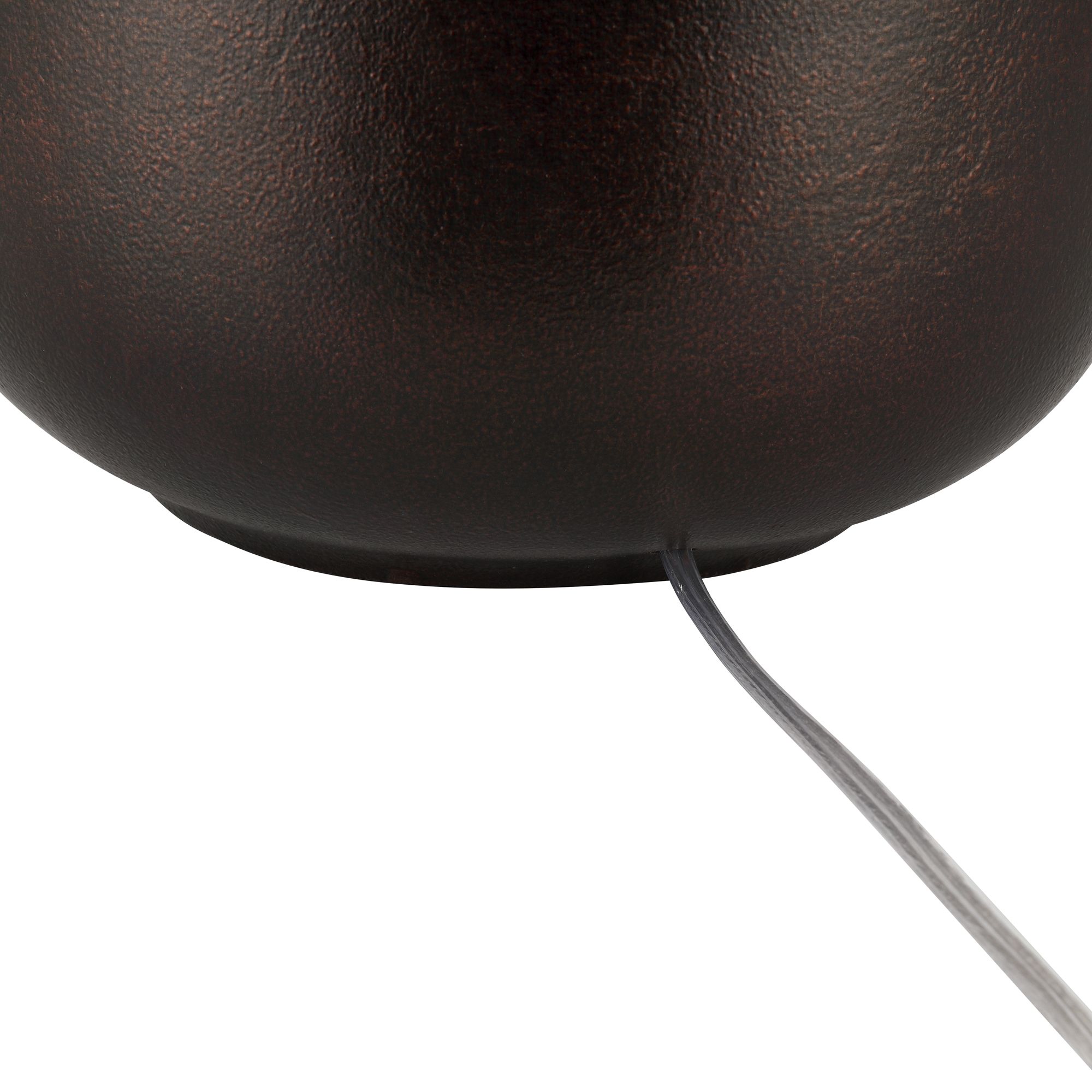Possini Euro Geneva 25" Rustic Modern Smooth Brown Ceramic Table Lamp