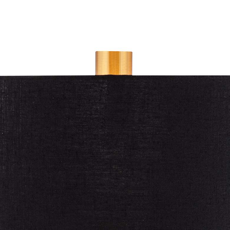 Image 4 Possini Euro Geometric Cubes 30" Black and Gold Modern Table Lamp more views
