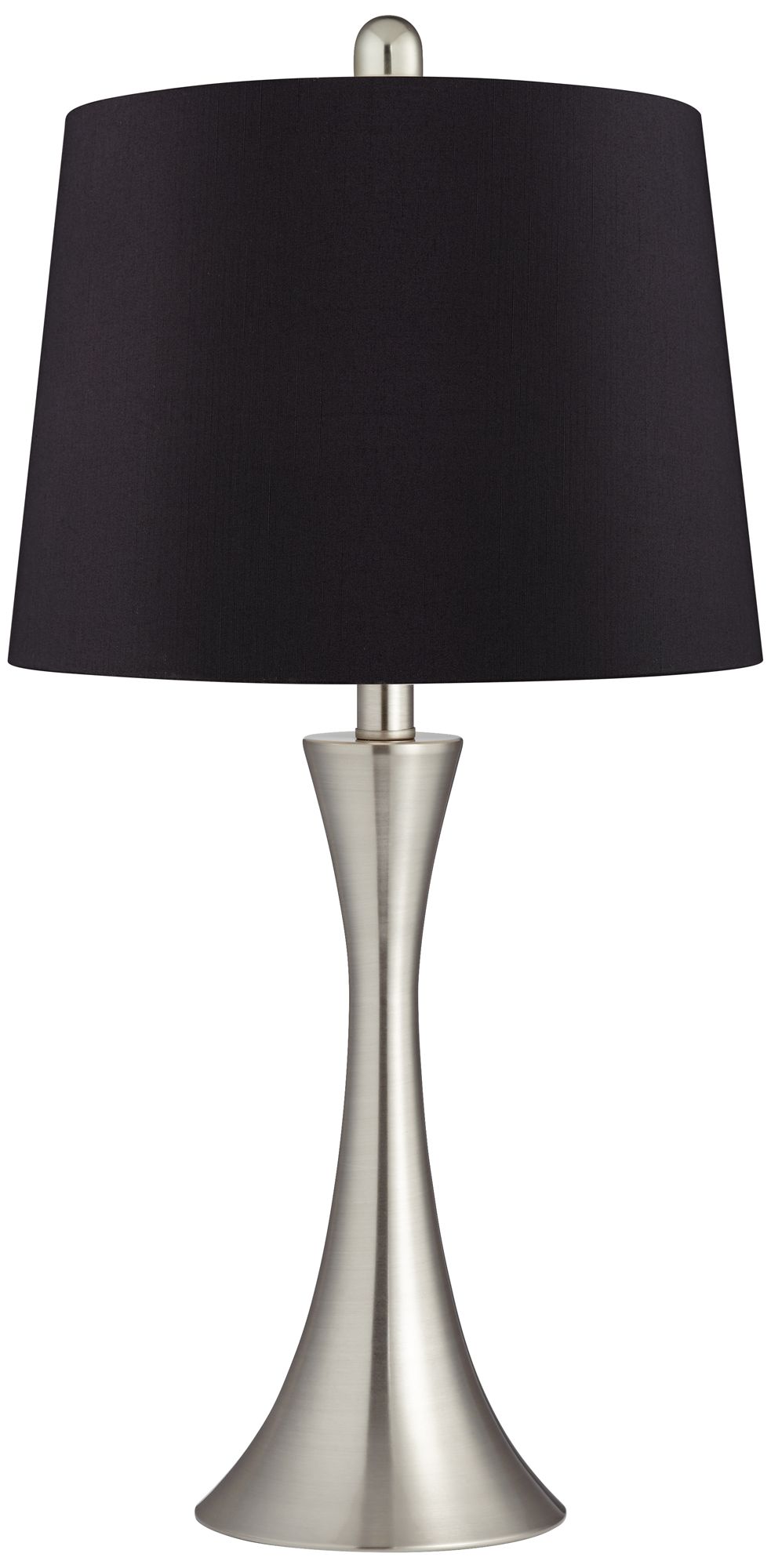 Image 5 Possini Euro Gerson 24" Black and Brushed Nickel LED Lamps Set of 2 more views