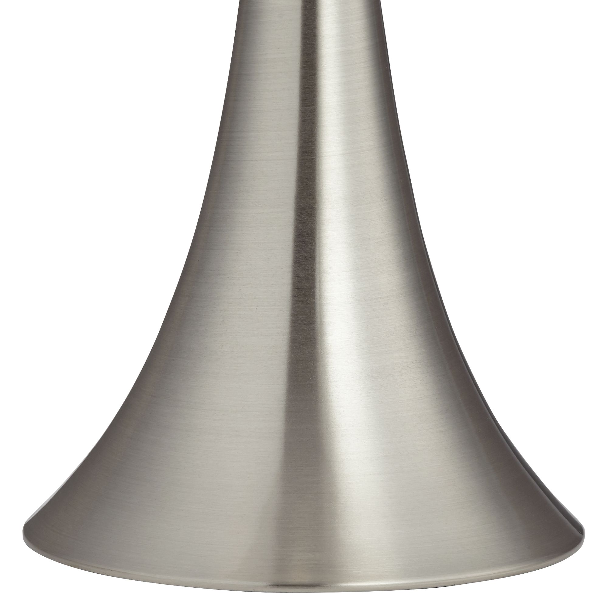 Image 7 Possini Euro Gerson Brushed Nickel LED Table Lamps with Dimmers Set of 2 more views