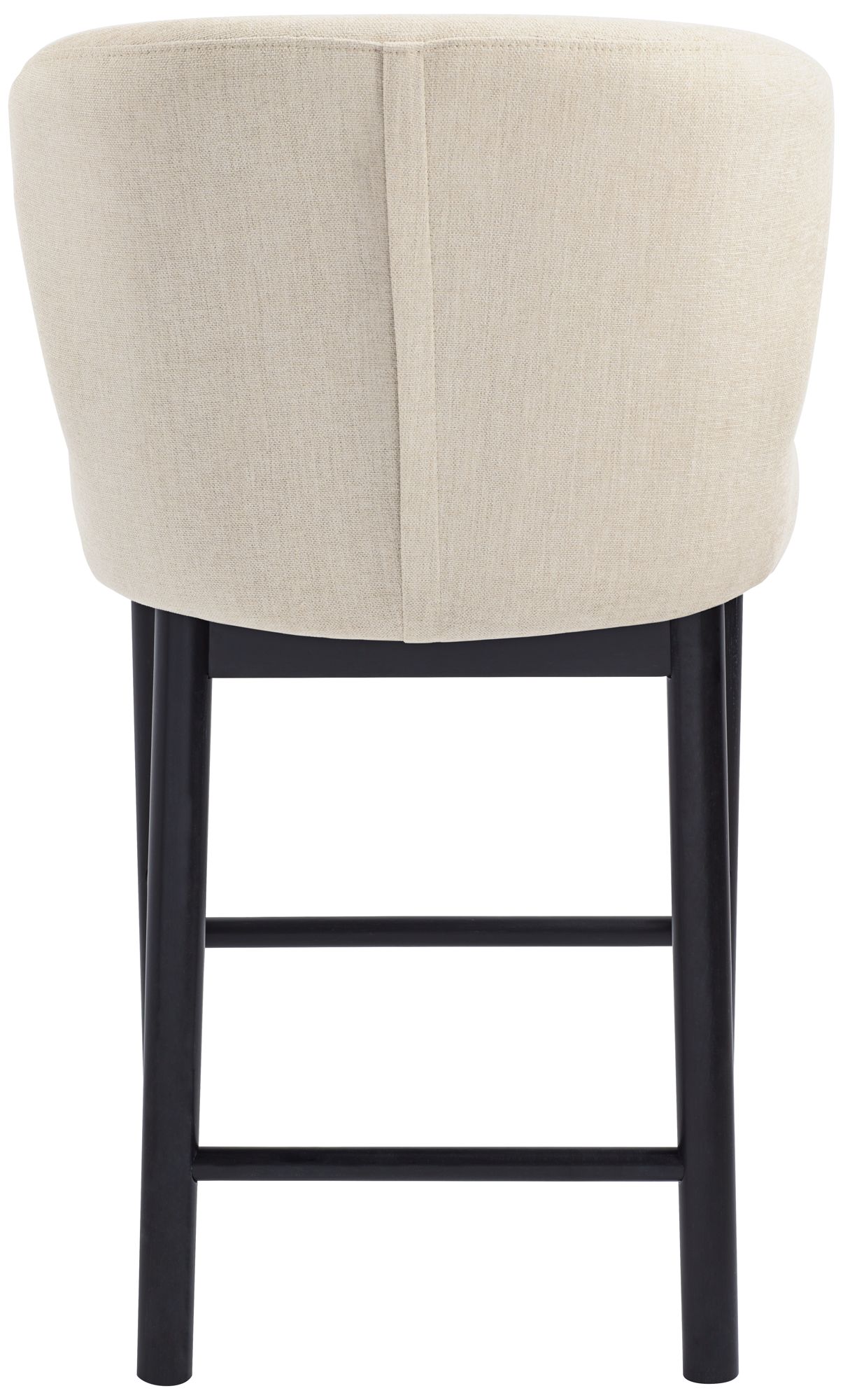 Possini Euro Gia 26 1/2" High Valdese Oatmeal and Black Counter Stool