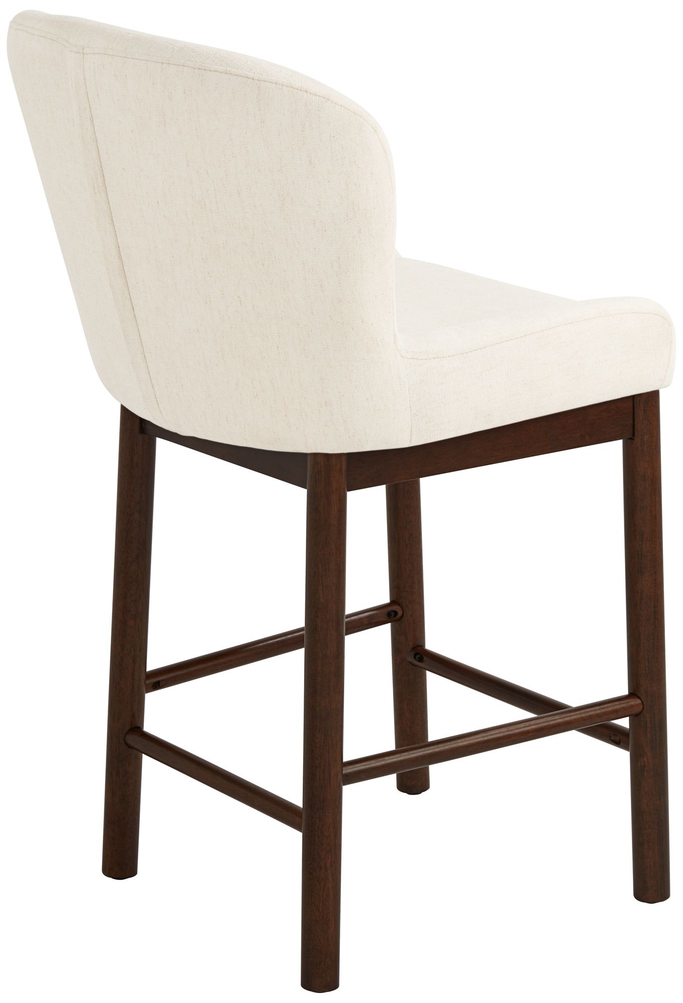 Possini Euro Gia 26 1/2"H Valdese Armstrong Walnut Counter Stool 2 Set in scene