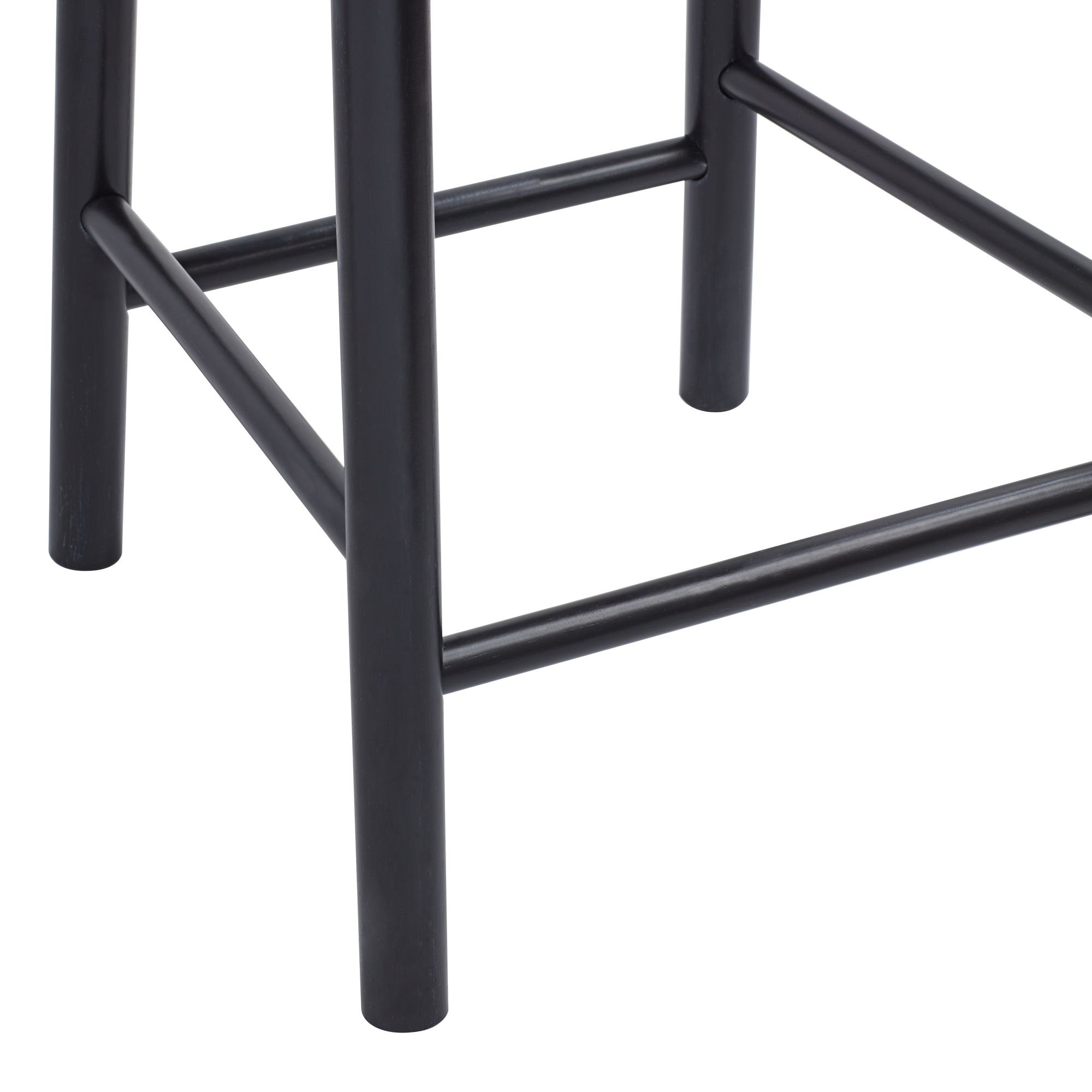 Image 5 Possini Euro Gia 26 1/2"H Valdese Oatmeal Black Counter Stool Set of 2 more views