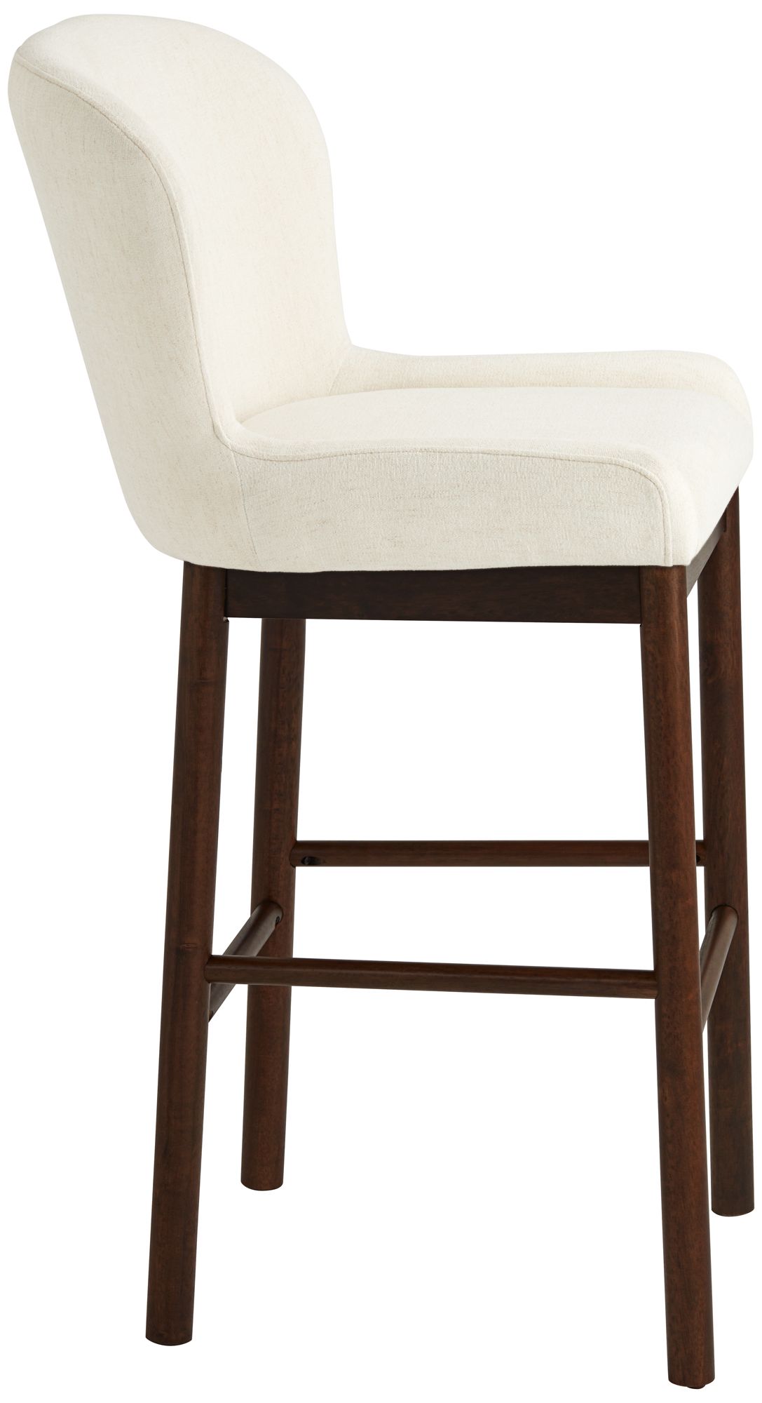 Possini Euro Gia 31" High Valdese Armstrong and Walnut Barstool in scene