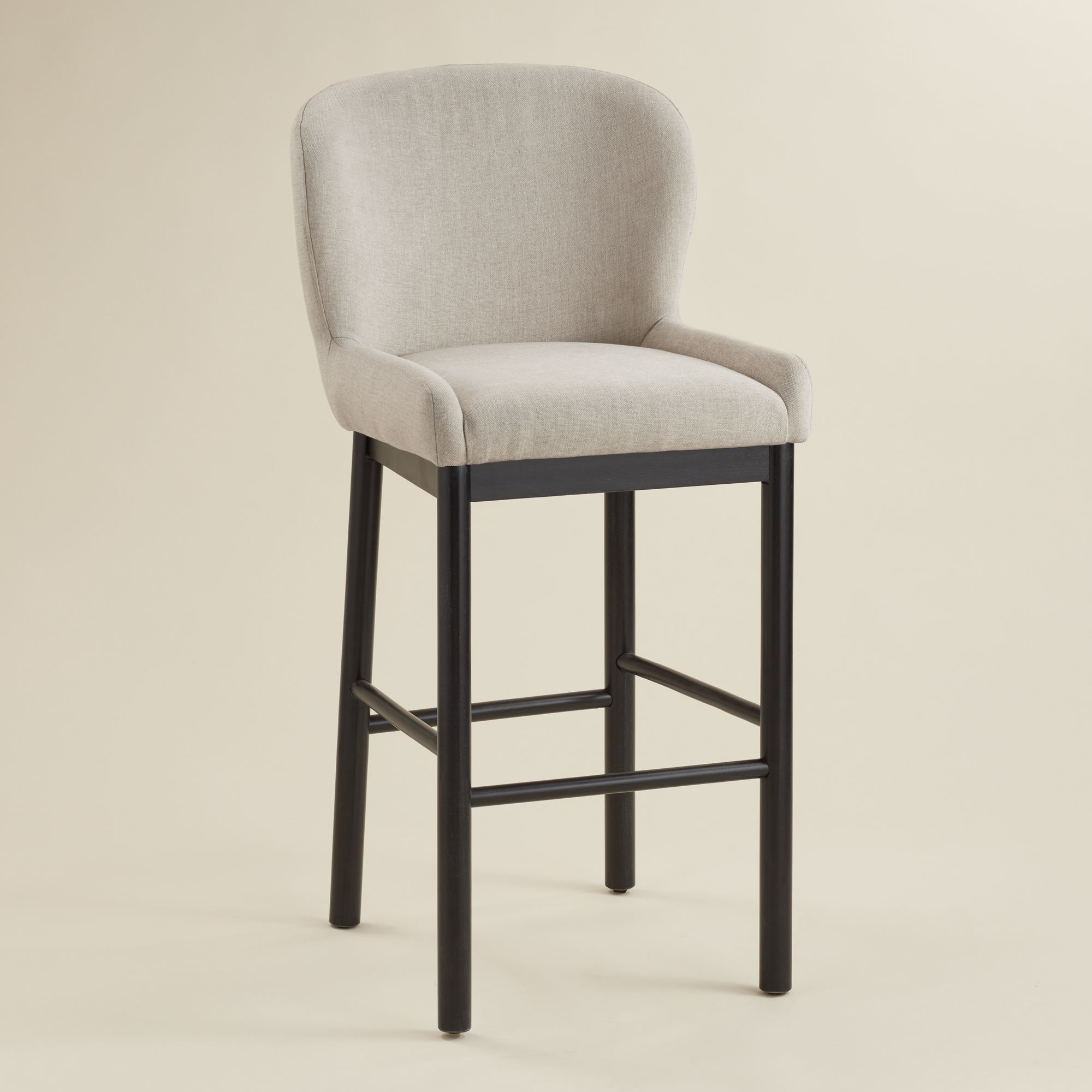 Possini Euro Gia 31" High Valdese Oatmeal and Black Barstool Set of 2 in scene