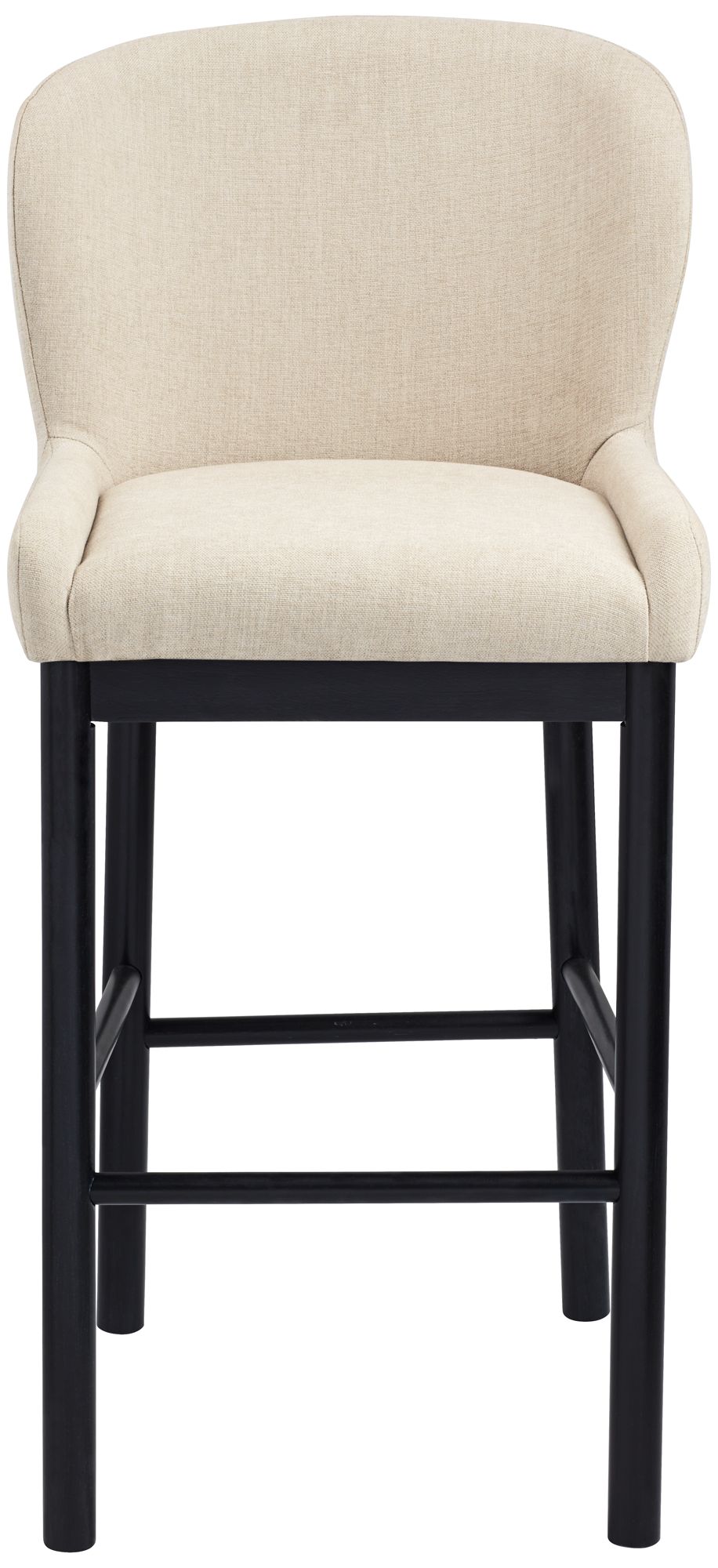 Image 6 Possini Euro Gia 31" High Valdese Oatmeal and Black Barstool more views