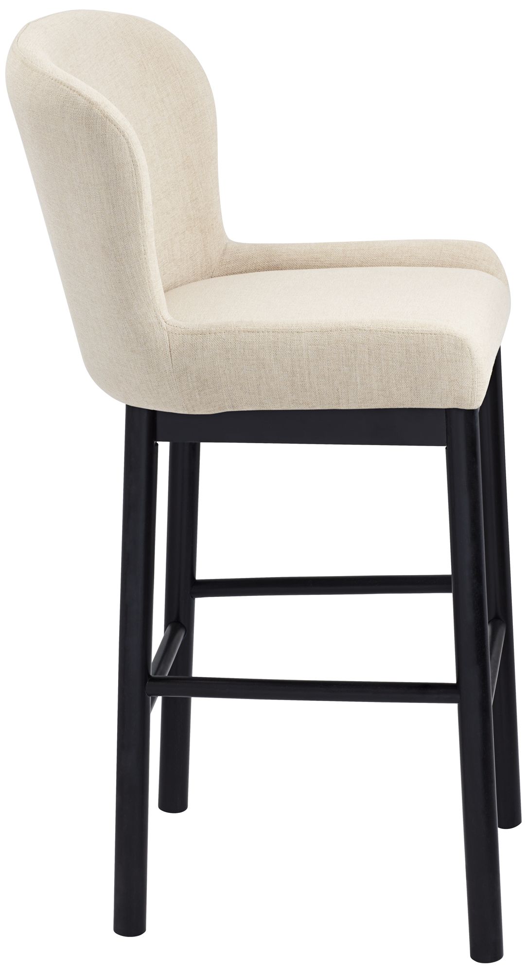Image 7 Possini Euro Gia 31" High Valdese Oatmeal and Black Barstool more views