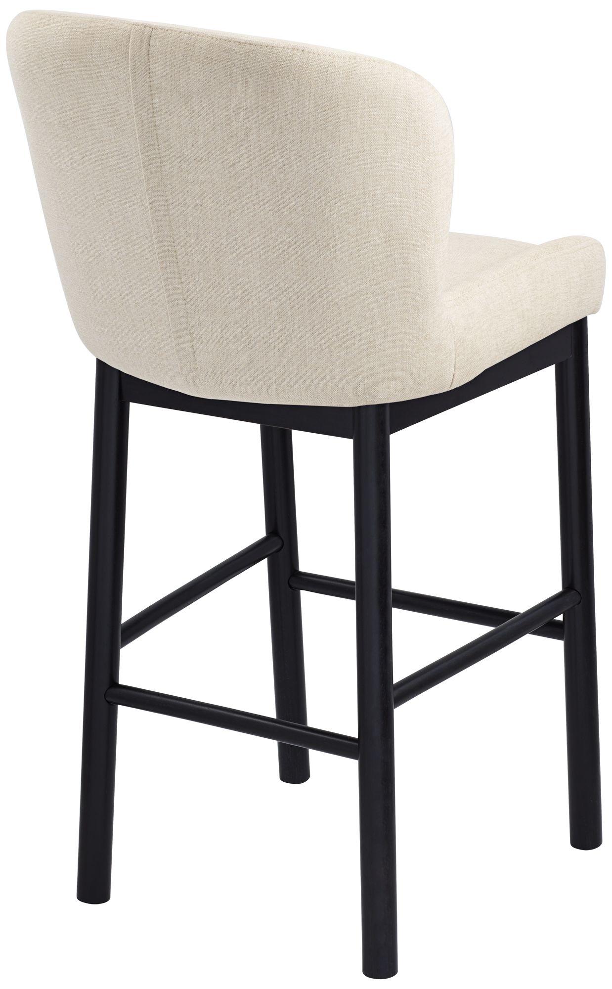 Possini Euro Gia 31" High Valdese Oatmeal and Black Barstool
