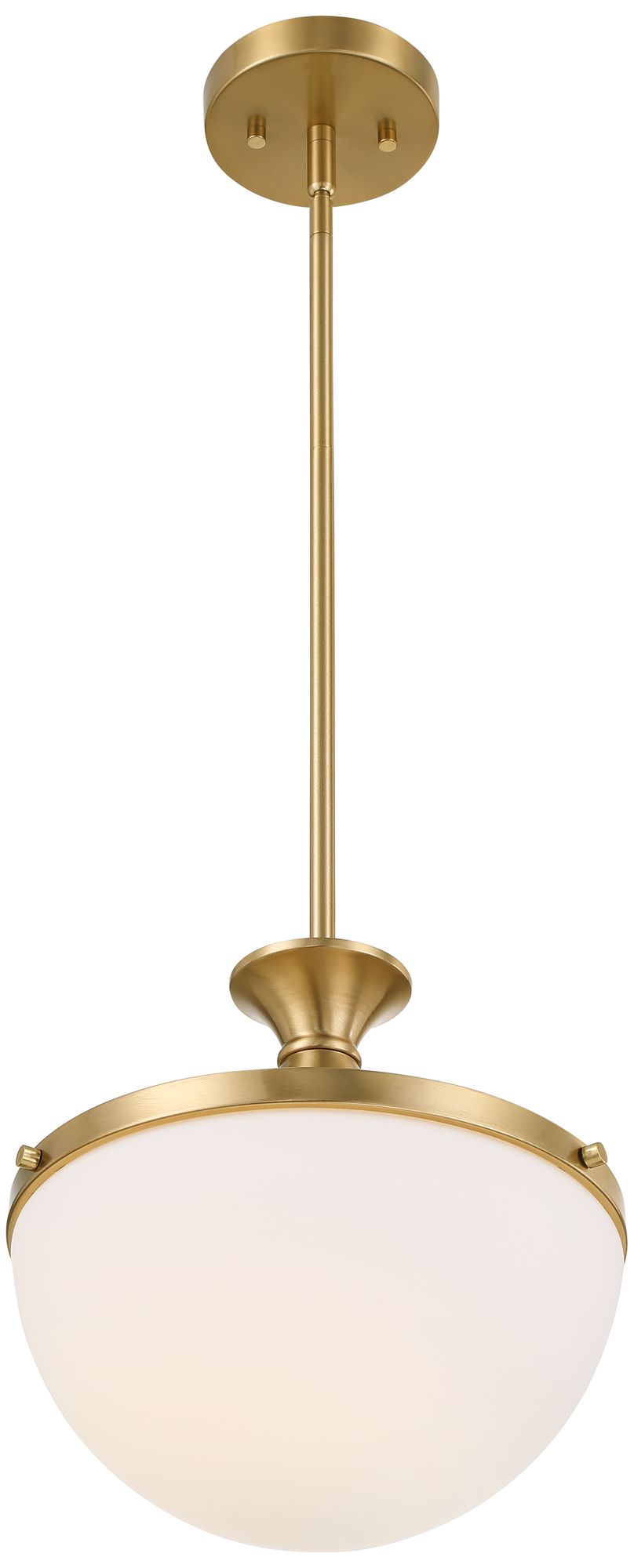 Image 5 Possini Euro Giacomo 11 1/2" Wide Warm Brass Mini Pendant Light more views