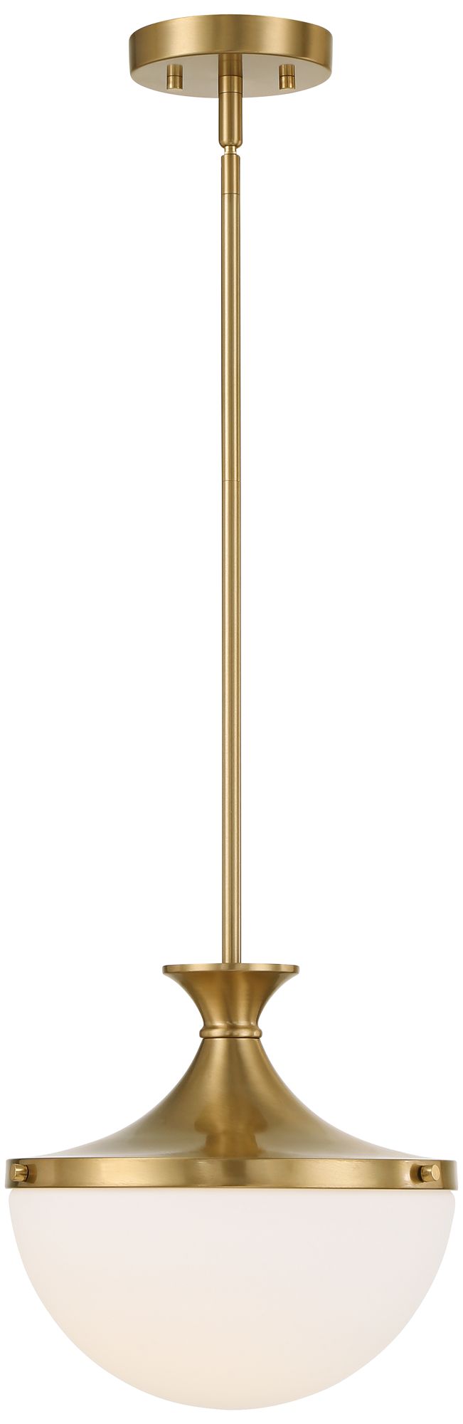 Image 6 Possini Euro Giacomo 11 1/2" Wide Warm Brass Mini Pendant Light more views