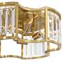 4_Possini Euro Gillian 15" Wide Soft Gold Crystal 4-Light Ceiling Light more views