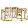 5_Possini Euro Gillian 15" Wide Soft Gold Crystal 4-Light Ceiling Light more views