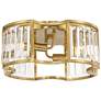 6_Possini Euro Gillian 15" Wide Soft Gold Crystal 4-Light Ceiling Light more views