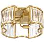 7_Possini Euro Gillian 15" Wide Soft Gold Crystal 4-Light Ceiling Light more views