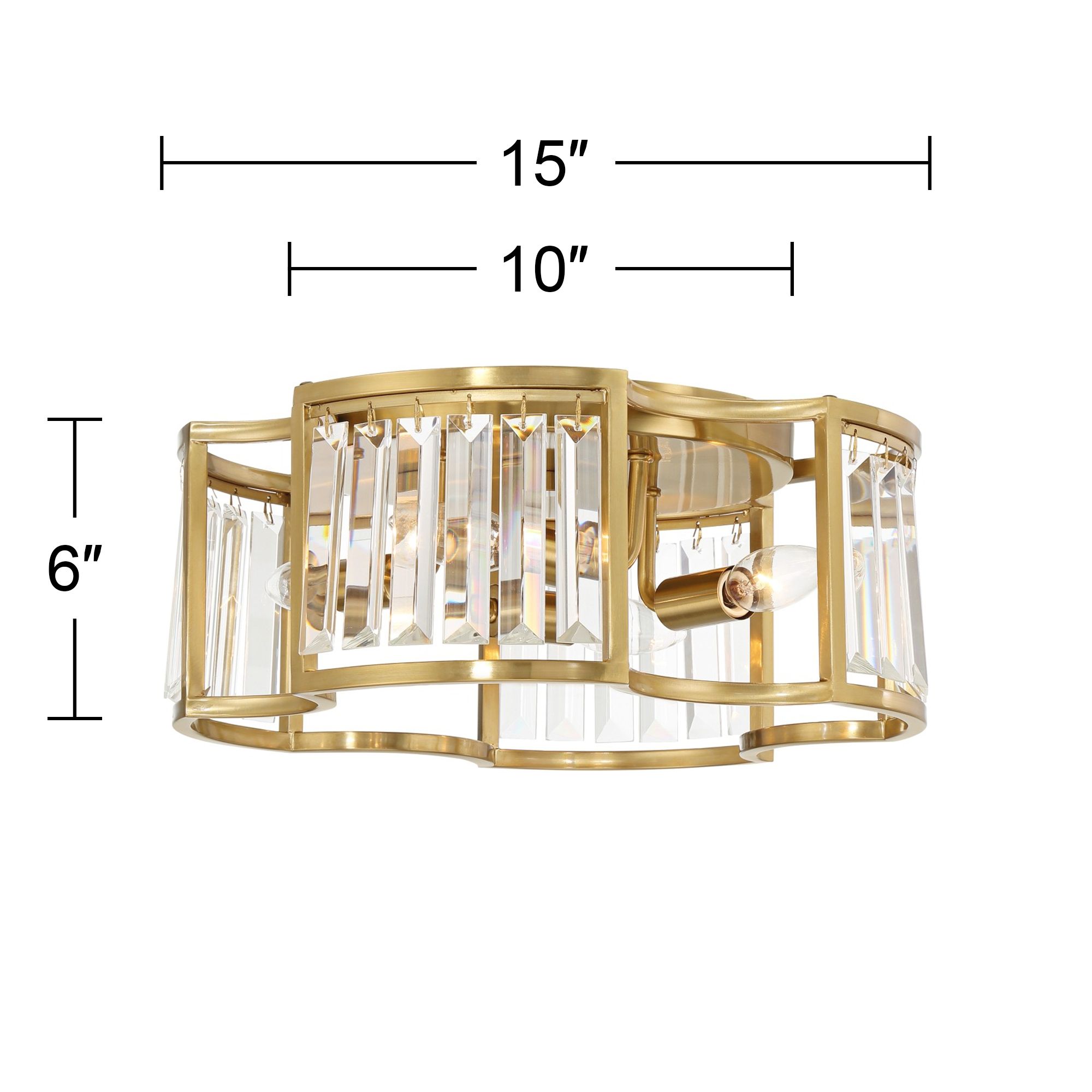 Watch A Video About the Gillian Soft Gold Crystal 4 Light Ceiling Light