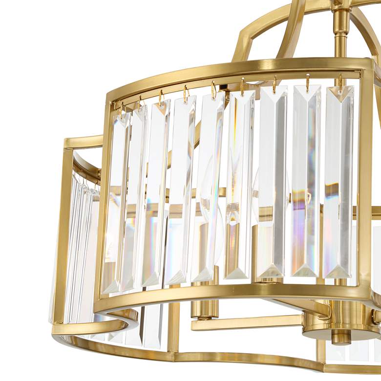 Image 4 Possini Euro Gillian 21 1/2" Wide Soft Gold 4-Light Pendant more views
