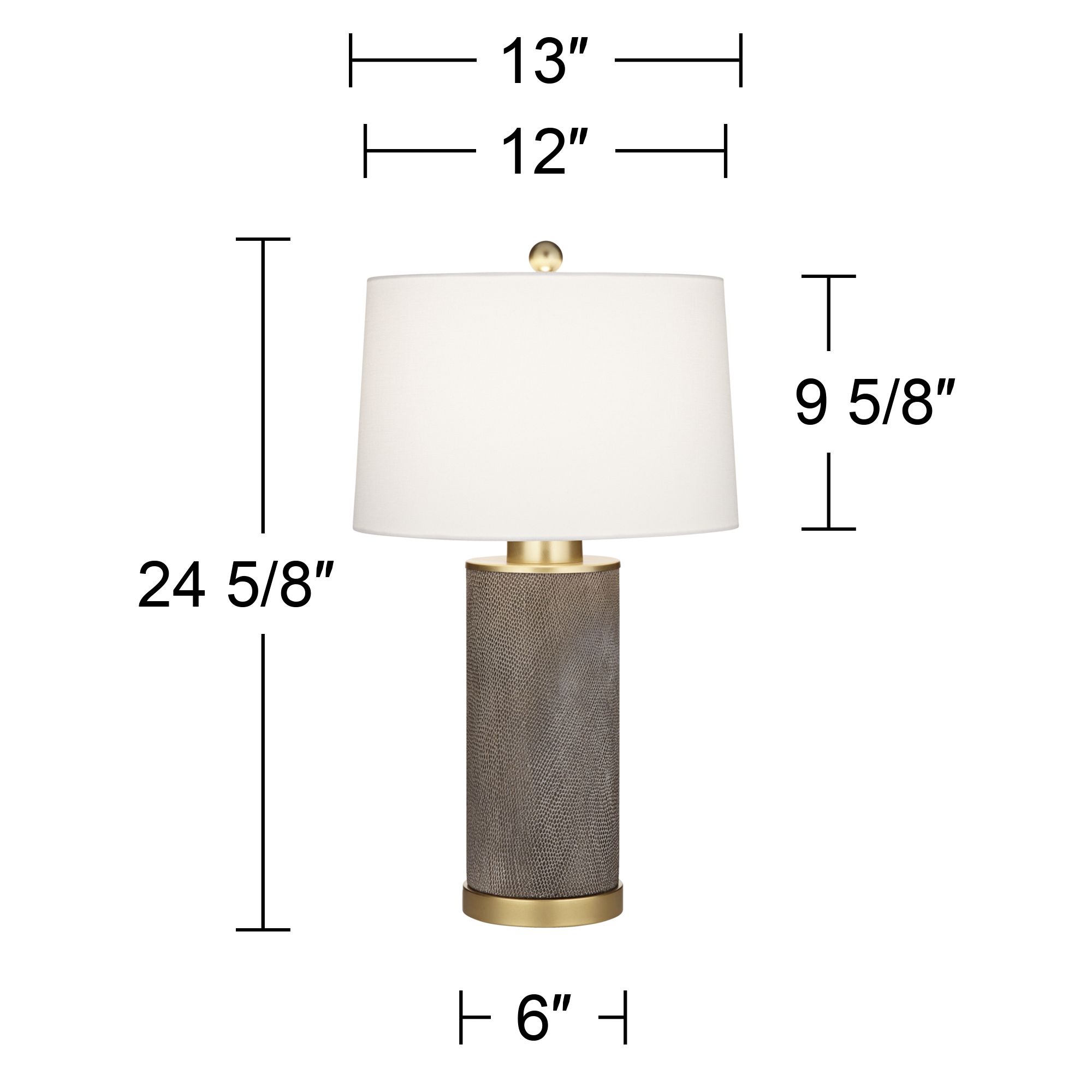 Possini Euro Gilson Gold Textured Gray Modern Ceramic Table Lamps Set of 2 in scene