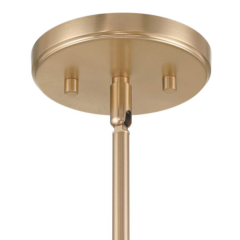 Image 5 Possini Euro Givens 19 3/4" Wide Satin Bronze and Wood 6-Light Pendant more views