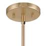 5_Possini Euro Givens 19 3/4" Wide Satin Bronze and Wood 6-Light Pendant more views