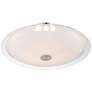 Possini Euro Glass Disk 15" Wide Modern Round Ceiling Light
