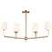 Possini Euro Glaston 41 1/2" Wide Soft Gold 4-Light Island Chandelier