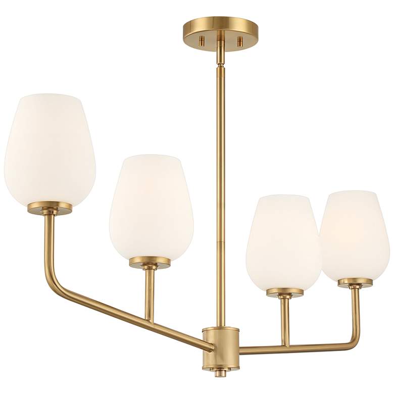 Image 6 Possini Euro Glaston 41 1/2 inch Wide Soft Gold 4-Light Island Chandelier more views