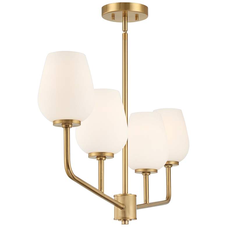 Image 7 Possini Euro Glaston 41 1/2" Wide Soft Gold 4-Light Island Chandelier more views