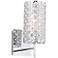 Possini Euro Glitz 12 1/2" High Chrome and Crystal Modern Wall Sconce