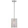 Possini Euro Glitz 6" Wide Crystal and Chrome Mini Pendant